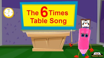 6 Times Table | kids songs & nursery rhymes in English with lyrics
