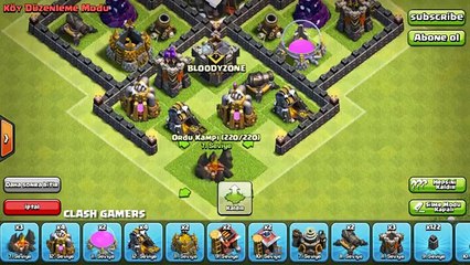 6.Seviye Köy Binası - Muhteşem Ganimet Koruma Düzeni - Yeni güncellemeye uygun - Clash of Clans