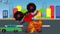 Deadpool Truck 2016 - The Adventures of Monster Truck - Cars Cartoons for Kid