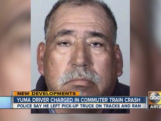 Yuma driver charged in commuter train crash