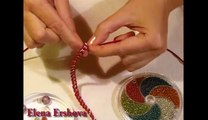 Браслет из цепочки, бисера и шнура.(Chain bracelet, beads, cord.)