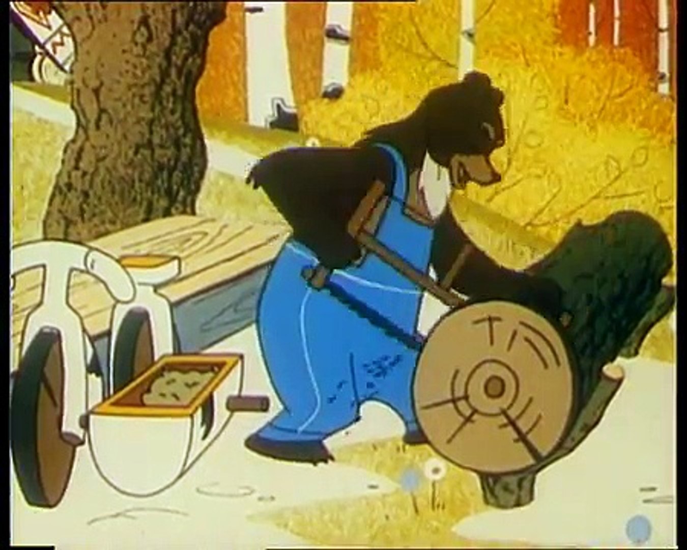Лиса медведь и мотоцикл с коляской. Медведь в коляске мотоцикла. Союзмультфильм 1969.