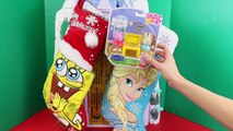 ELSA STOCKING Disney Frozen Surprise Toys & SpongeBob SquarePants & Peppa Pig Toys DisneyCarToys