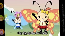 Fly, Fly, Butterfly | English Nursery Rhymes With Lyrics | Children for songs