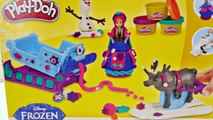 NEW Play Doh Disney Frozen Sled Adventure with Princess Ariel Belle Anna Playdough 2015 Toys