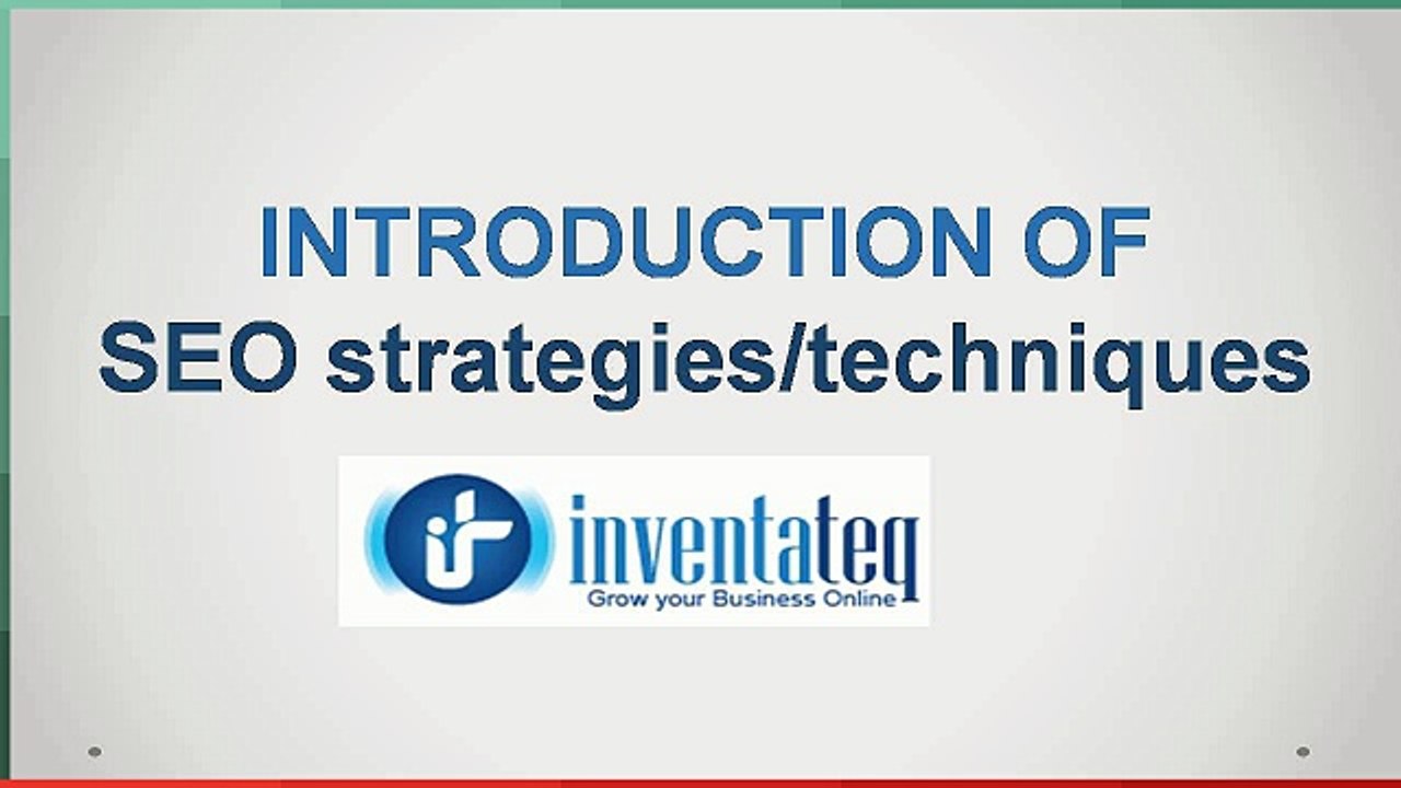 SEO strategies & techniques Inventateq