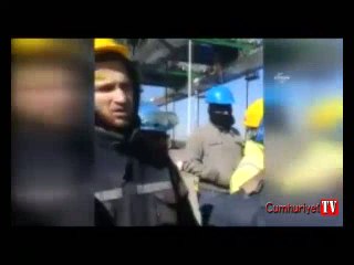 Üçüncü köprü işçileri eyleme başladı