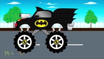 Batman Camión - Camiones Monstruo Para Los Niños. Dibujos animados para niños