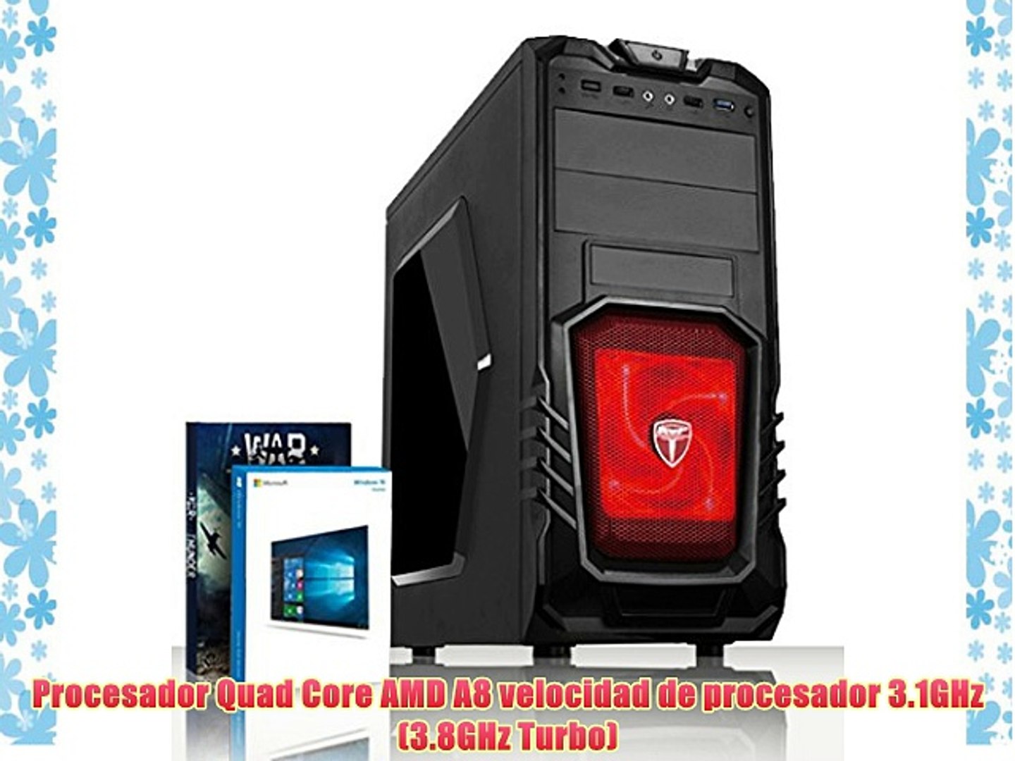 VIBOX Standard 3LW - Gamer Gaming PC Desktop PC Ordenador de sobremesa Paquete Incluyendo WarThunder