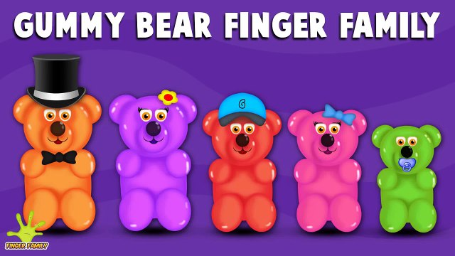 The Finger Family Gummy Bear Family Nursery Rhyme | Gummy Bear Finger Family Songs