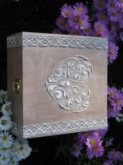 [ART-HOBBY] - Tuto - Boite avec dentelle et modeling paste