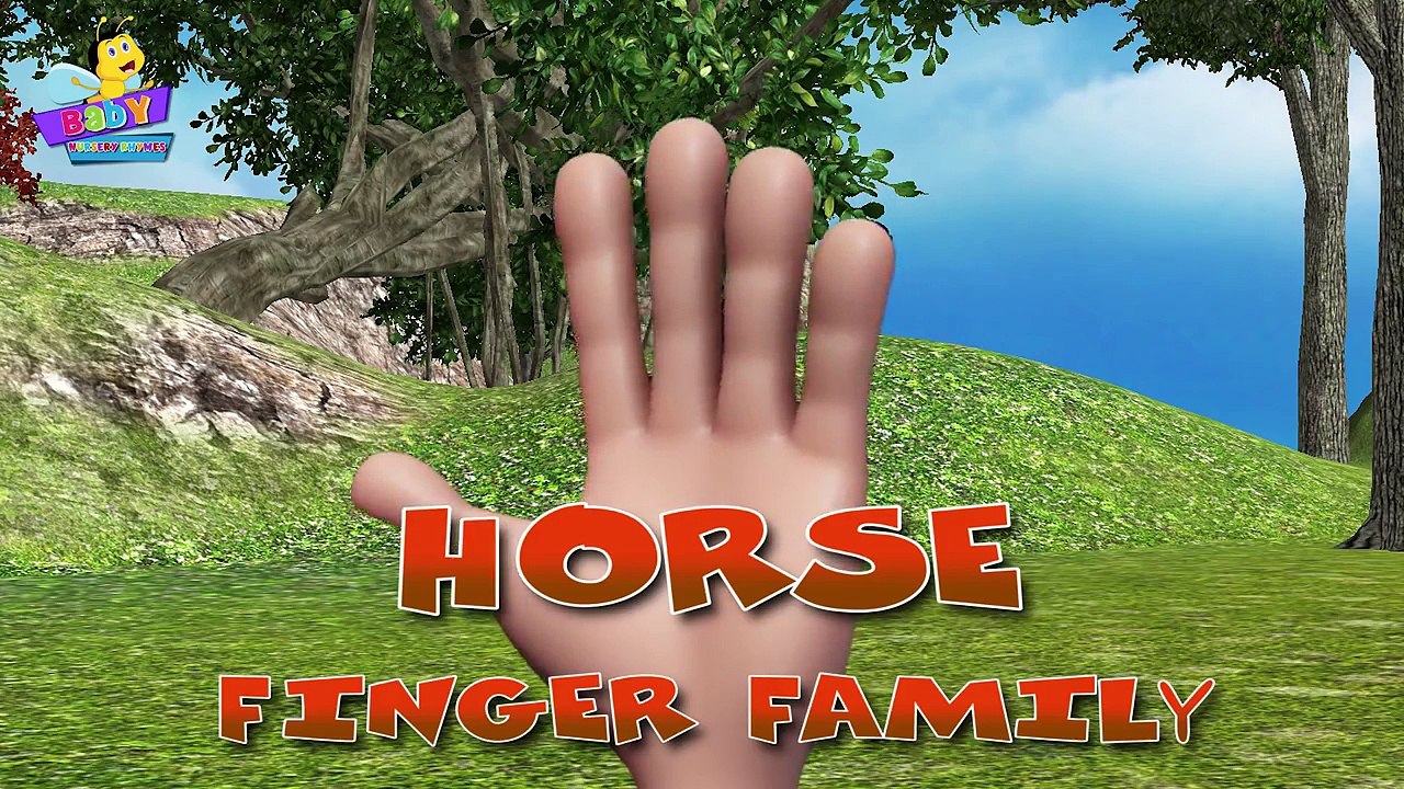 Horse Finger Family - Animals Cartoons Finger Family Children Nursery Rhymes