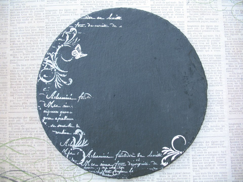 [ART-HOBBY - Tuto - Déco de table en ardoise