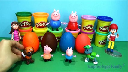 Play Doh Surprise Eggs Peppa Pig Español, Paw Patrol Toys Kinder Egg Surprise For Kids