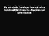 [PDF] Mathematische Grundlagen der empirischen Forschung (Statistik und ihre Anwendungen) (German