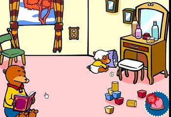 Le bébé ourson - dessin animé interactif et éducatif