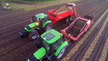 Uien laden met Deutz Fahr TTV en Kverneland opraper Trekkerweb