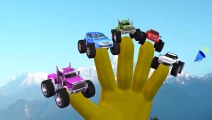 Monster Trucks Cartoons For Children Finger Family And Twinkle Twinkle Little Star Nursery Rhymes