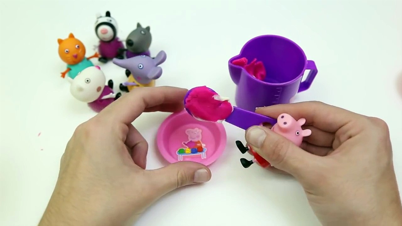 Peppa Pig Cooking Play Set Play Doh Food Ice Cream Playdough Chef Peppa Pig Cooking Set Carry Case