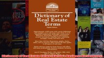 Download PDF  Dictionary of Real Estate Terms Barrons Business Dictionaries FULL FREE