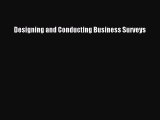 PDF Designing and Conducting Business Surveys  Read Online