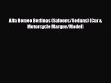 [PDF] Alfa Romeo Berlinas (Saloons/Sedans) (Car & Motorcycle Marque/Model) Read Full Ebook