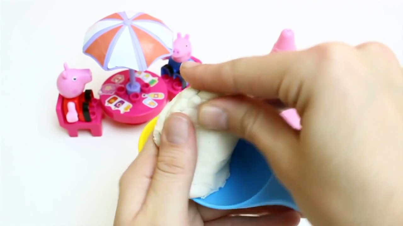 Peppa Pig Ice Cream Parlor Building Toys Play Doh Rainbow Ice Cream DIY La Heladería de Peppa Pig
