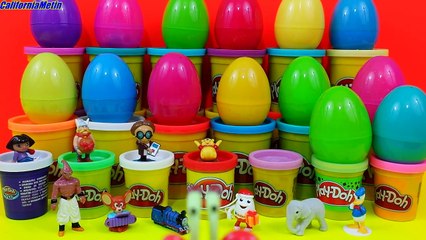 25 Surprise Eggs Disney Dragon Ball Kinder Surprise Pokemon SpongeBob Batman