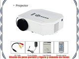 Excelvan® Mini LED/LCD Proyector Portable Multimedia con USB/SD/VGA/HDMI/AV/Micro USB Entretenimiento