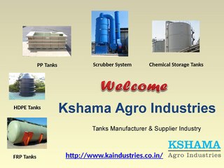 FRP Tanks, HDPE Tanks, PP Tanks, Scrubber System, Chemical Storage Tanks