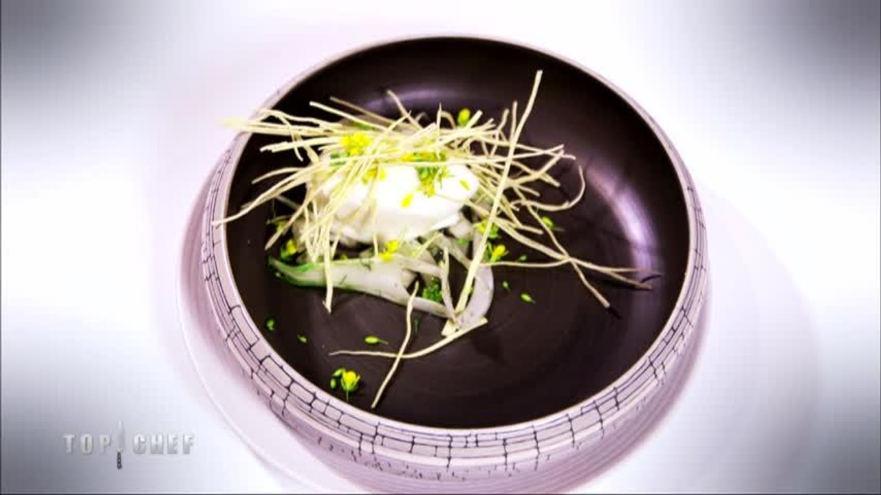 Brunoise de fenouil et sorbet de lait de chèvres par Jean-François Piège