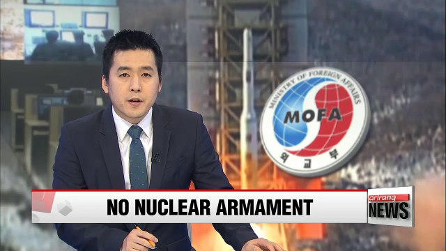 S. Korea rejects calls for nuclear armament, says its committed to nonproliferation