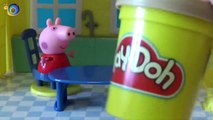 Peppa Pig y George comen unos helados De Plastilina Play Doh