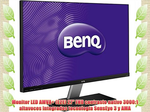 BenQ EW2750ZL - Monitor LED 27 (LED AMVA+ E2E FHD Eye-Care HDMI MHL VGA tiempo de respuesta