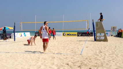1 BEL vs QAT 0/2 Koekelkoren/van Walle vs Jefferson/Cherif (19-21, 19-21)