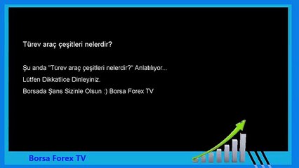 Forex dersleri Türev araç çeşitleri nelerdir