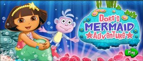 Cartoon game. Dora The Explorer - Movie Game _ Mermaid Adventure (FULL HD) . / ДАША СЛЕДОП