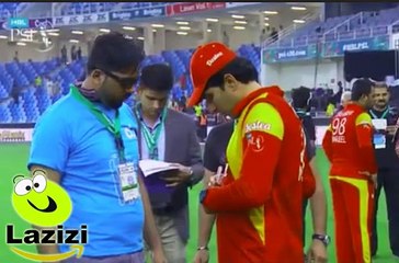 Misbah is Hugging Shahid Afridi