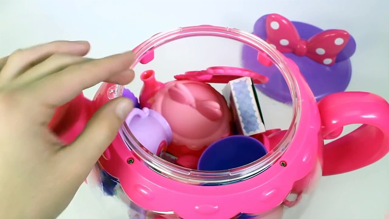 Minnie Mouse Bowtique Tea Playset Disney Junior Mickey Mouse Toys Juego de Té Plastilina
