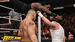 ---wwe roman reigns and brock lesnar (2-8-2016)