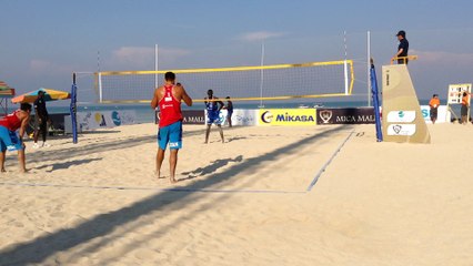 3 MEX vs QAT 1-2  Virgen/Ontiveros vs Jefferson/Cherif (21-12, 16-21, 10-15)