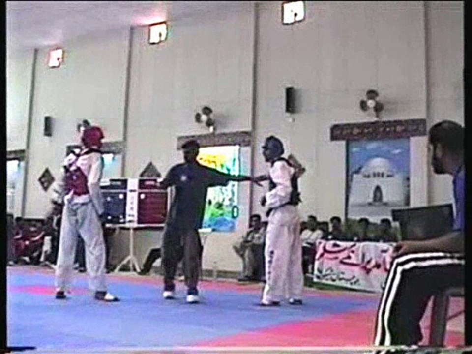 adil bin talat pakistan taekwondo champion vs mujahid hussain railways 29 national games 2004