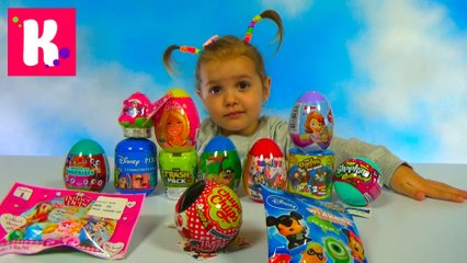 Игрушки сюрпризы в яйцах и пакетиках Барби Герои из Дисней unboxing surprise toys & blind bags