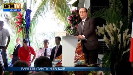 Polynésie: Hollande reconnaît "l’impact" des essais nucléaires, insuffisant pour les associations