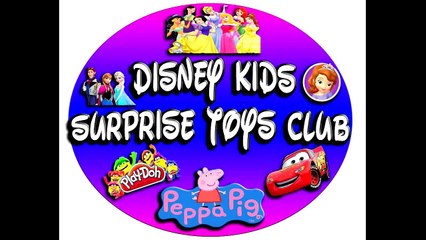 Peppa Pig 2015 Surprise Play Doh Disney Princess Mickey Minnie Cinderella Magiclip Huevos Sorpresa