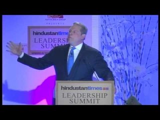 HT Leadership Summit 2010 - Al Gore,Vice President USA,1992-2000 with Rajdeep Sardesai