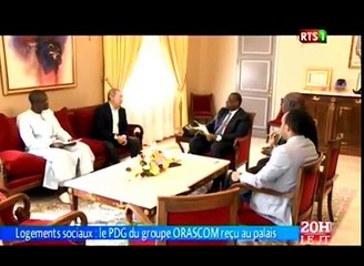 Logements sociaux ׃ le PDG du groupe ORASCOM reçu au palais