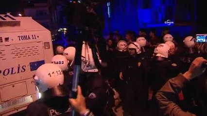 Suriyeliler ile mahalleli arasındaki gerginliğe TOMA'lı müdahale