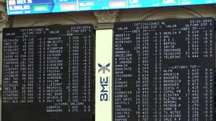 La Bolsa española cotiza plana a mediodia