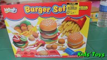 Doh-Dough Burger Set: Chicken Nuggets French Fries Play Dough - Like Play-Doh